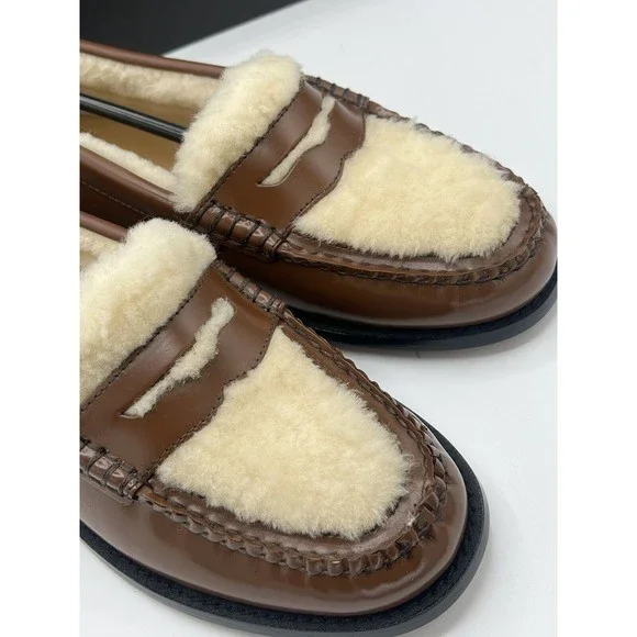 GH Bass Whitney Shearling Whiskey Loafer Flats Slip On Weejuns Various Sizes - Picture 6 of 13